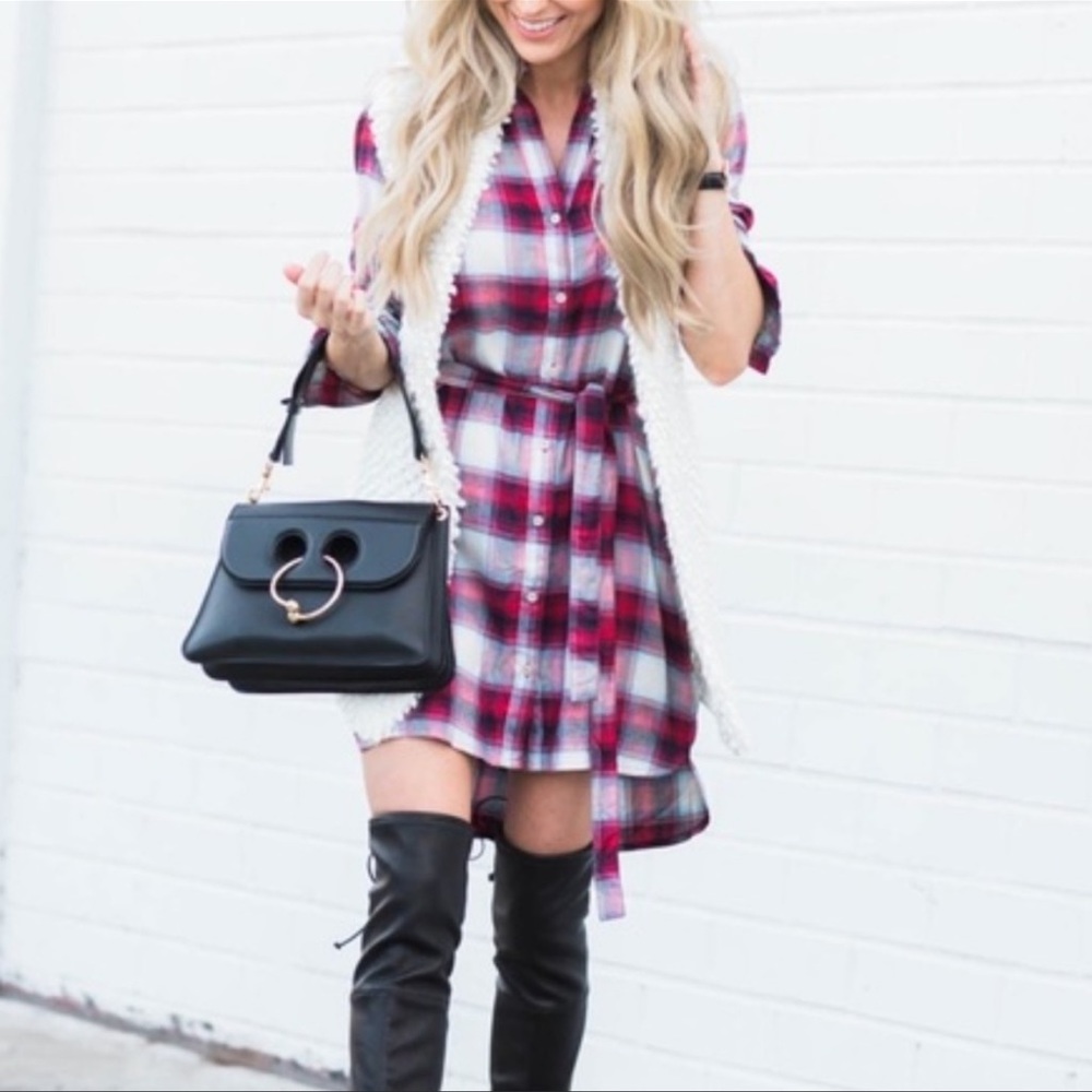 Gap + Pendleton Soft Plaid Button Down Shirtdress - image 2